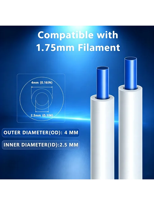 LIMITS PTFE трубка для 3D-принтера Bambu Lab Red No plug, красный, фото 3