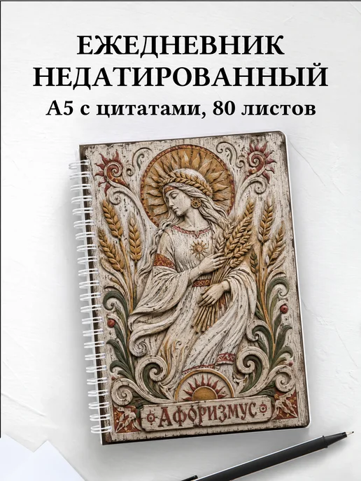 Ежедневник недатированный Полудница с мотивирующими цитатами