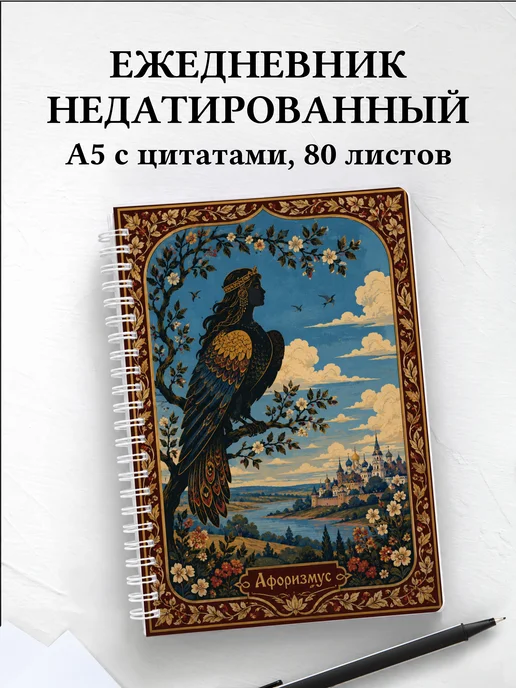 Ежедневник недатированный Сирин с мотивирующими цитатами