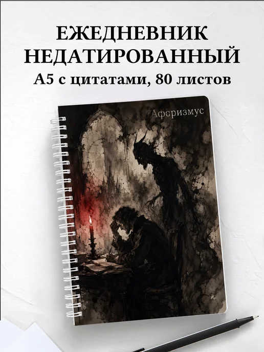 Ежедневник недатированный Фауст с мотивирующими цитатами