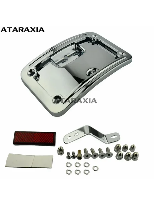 ATARAXIA Комплект Рамки-держателя Номерного Знака Для Мотоциклов Harl, черный, фото 6