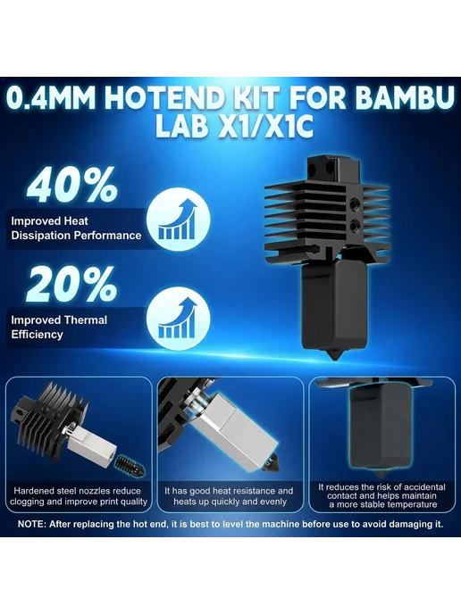 LIMITS Комплект хотэнда Bambu Lab add 4 nozzles4 No plug, add 4 nozzles4, фото 4