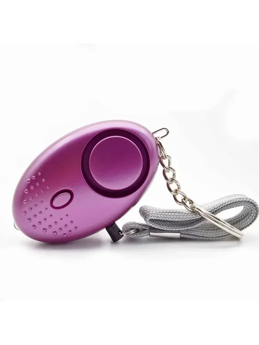 Нет бренда Сигнализация для самообороны 130 дБ, черная, ABS, черный, фото 5