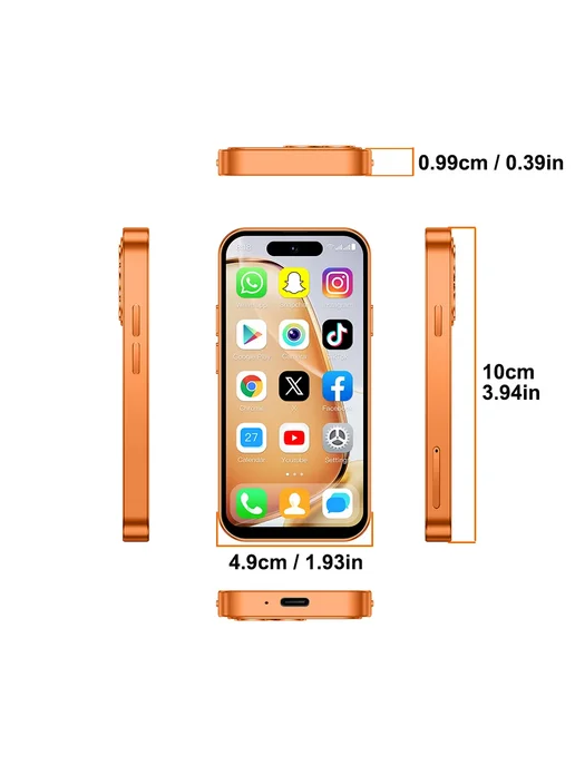 Смартфон ONEMYTH A18 Pro Mini 2/16 ГБ, синий, фото 3