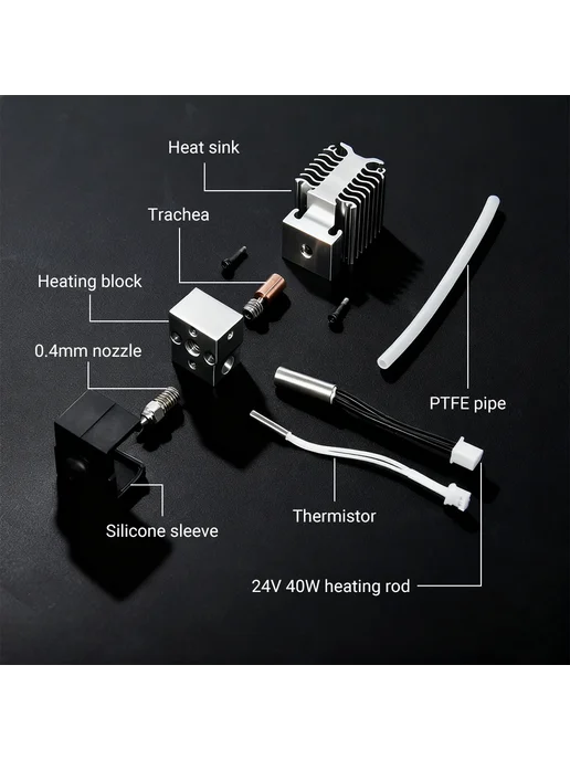 CREATIVITY Bimetal Hotend Kit для Ender 3 V3 SE, белый, фото 5