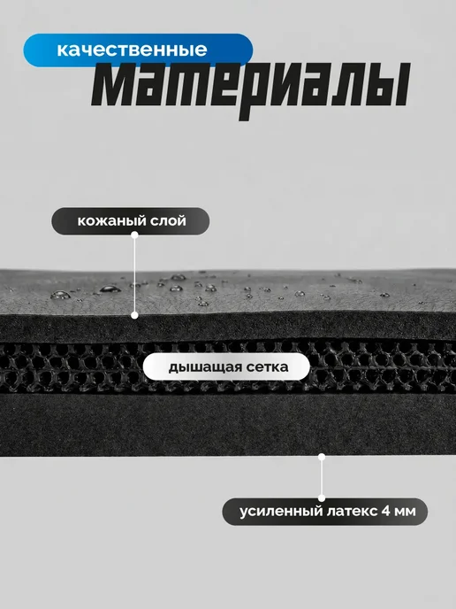 Вратарские перчатки футбольные детские, синий, фото 3