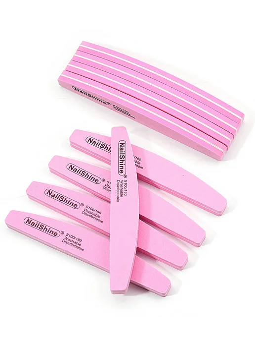 Нет бренда Профессиональные пилки для ногтей Pink 2pc, розовый, фото 4