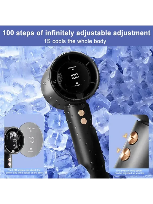 ZHUANGHUAN Портативный вентилятор розовый USB, розовый, фото 5