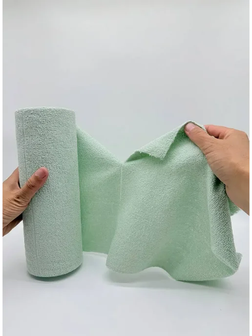 мар0404 Салфетки из микрофибры в рулоне 30 шт 25×25 см, 25x25 см, 30 шт, фото 4