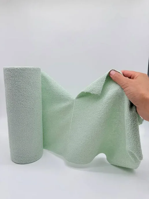 мар0404 Салфетки из микрофибры в рулоне 30 шт 25×25 см, 25x25 см, 30 шт, фото 5