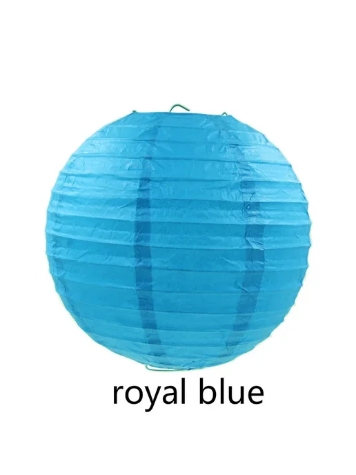 merylover Синий бумажный фонарик 10см (4 дюйма) royal blue, синий, в упаковке 70 г