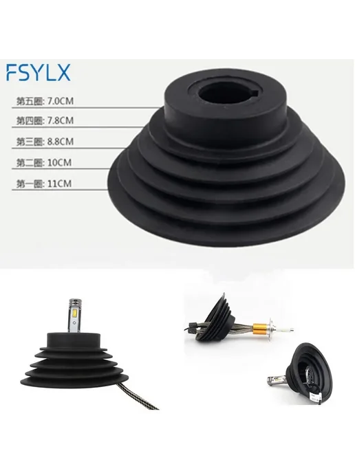 FSYLX 2 шт. LED комплект фар HID, пылезащитный чехол H1 H3 H4 H7 H, 2 шт