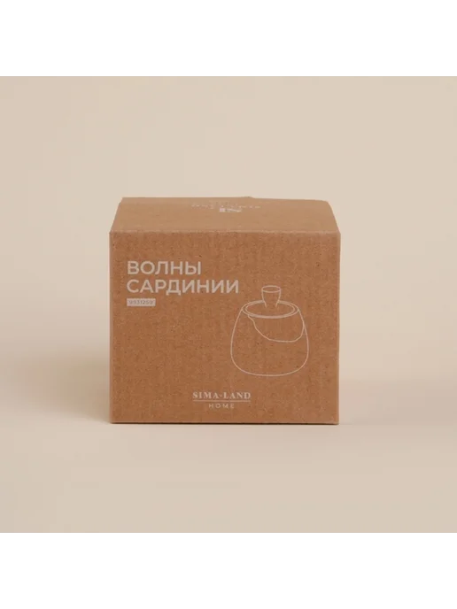 <> Сахарница "Волны Сардинии", фарфор, 280 мл, бежевая, 280 мл, фото 5