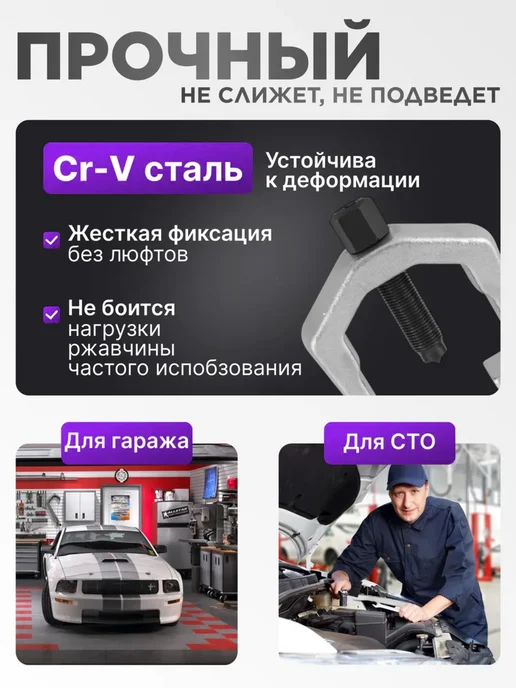 Универсальный съемник для шаровых опор, серый, фото 2
