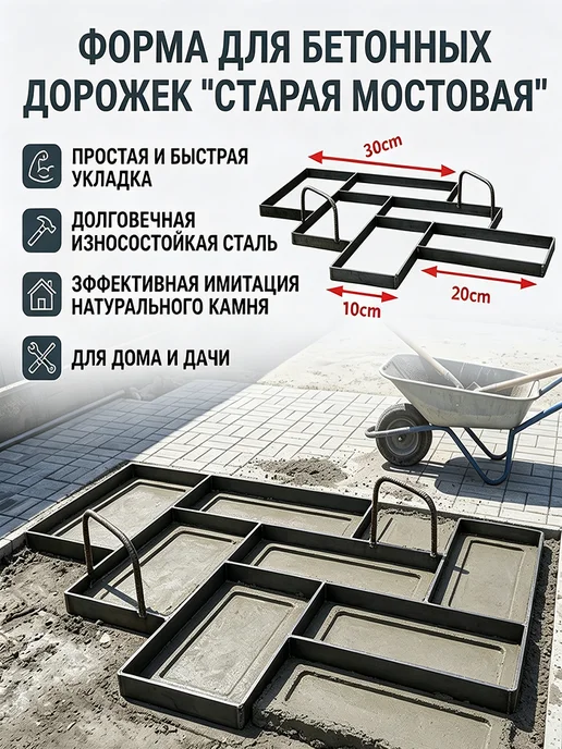 Форма для бетона прочные многоразовые, вариант