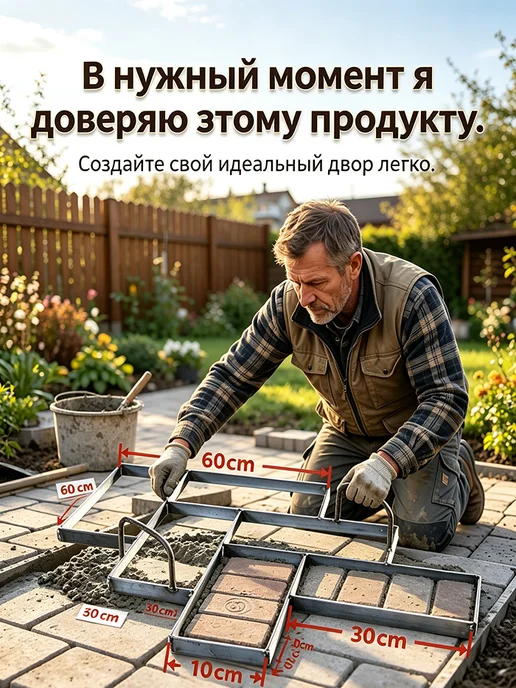 Форма для бетона прочные многоразовые, вариант, фото 4