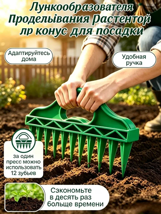 Инструмент конус для огорода посева и посадки 1шт, 1 шт