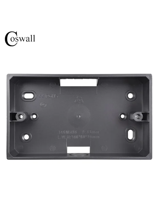 Нет бренда Коробка Coswall для выключателей и розеток White 6pcs, 6 шт, фото 4