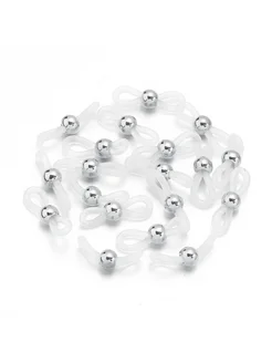 louleur Силиконовые зажимы для очков, 50 шт, черный black rhodium
