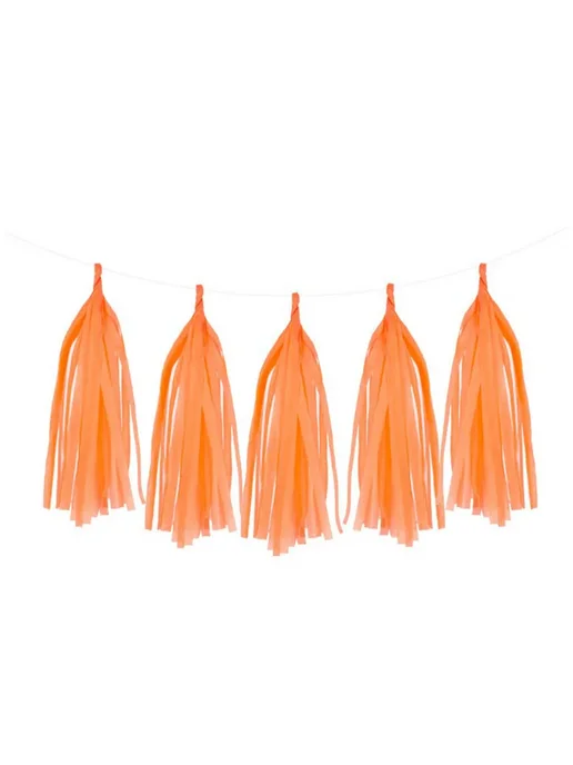 Матовый гелиевый шар JIMMYTU tassels orange, оранжевый