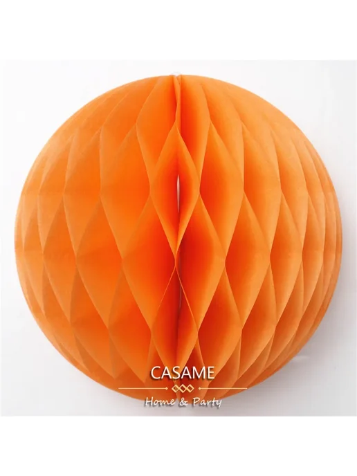 casame Бумажный фонарь белый 6 дюймов, оранжевый