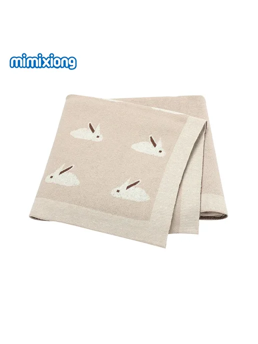 MiMiXiong Детское одеяло темно-зеленое, 100*80 см, 100x80 см