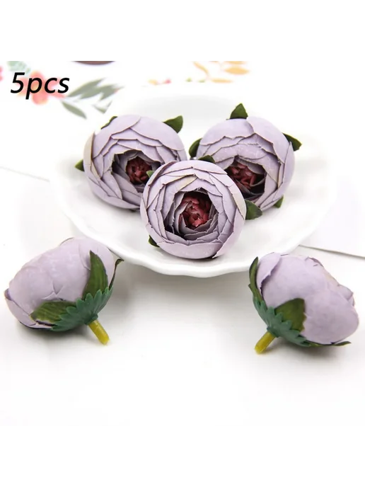 DIY House Бумажно-акриловый топпер бабочка для торта 5pcs Violet, 5 шт
