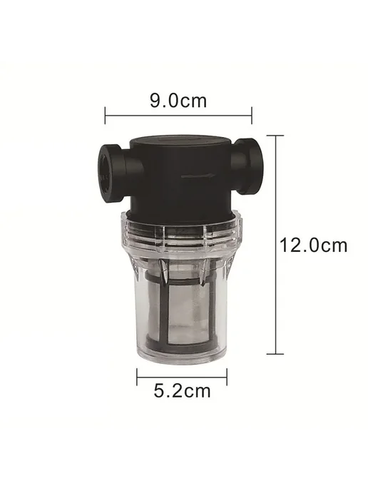 JOEKOL Фильтр для мойки автомобиля черный, 80mesh, 0.5inch, черный, фото 3
