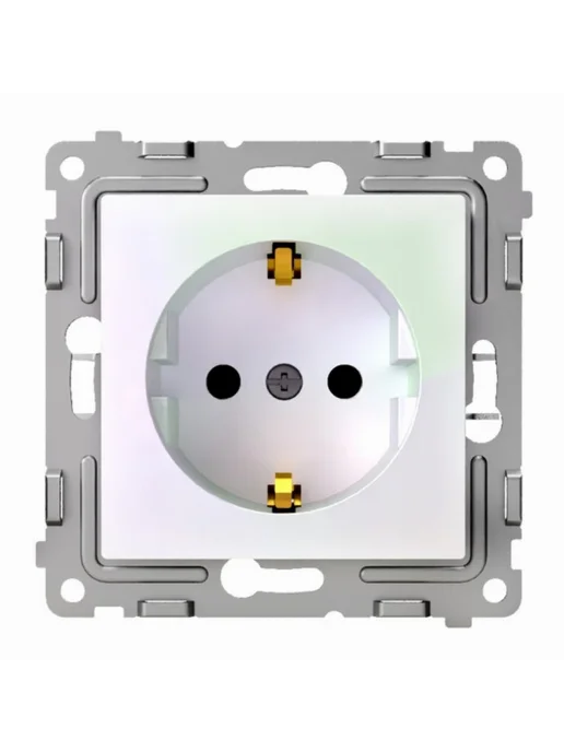 TOKOV ELECTRIC Розетка силовая Токов Электрик Pixel, TKE-PX-R1Z-C04, серый