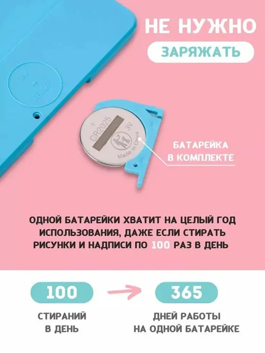 Планшет для рисования детский электронный сенсорный, вариант, фото 6