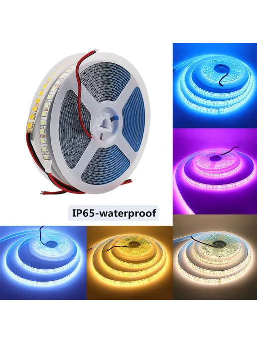 Светодиодная лента XUNATA 5м 12В RGB, Белый, IP21, SMD 5050, 5 м, фото 3