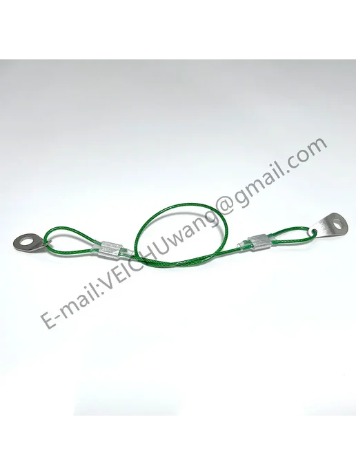 Нет бренда VEICHU Unti-Lost Rope Черный страховочный трос из нержавеюще, черный