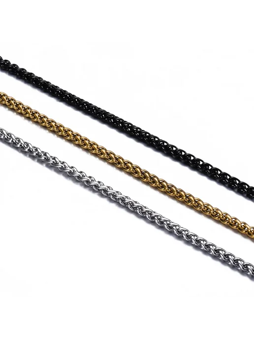 SalaWendy Цепочка из нержавеющей стали Length 55cm Width 3mm, 100cm 6mm, фото 4