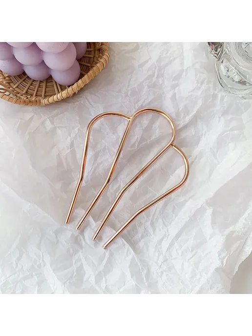 SKLIAGBAW Заколки для волос Rose gold A-1, золотой, фото 6