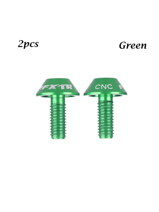 2 шт. Велосипедные болты FXTR CNC, зеленые, 2 шт