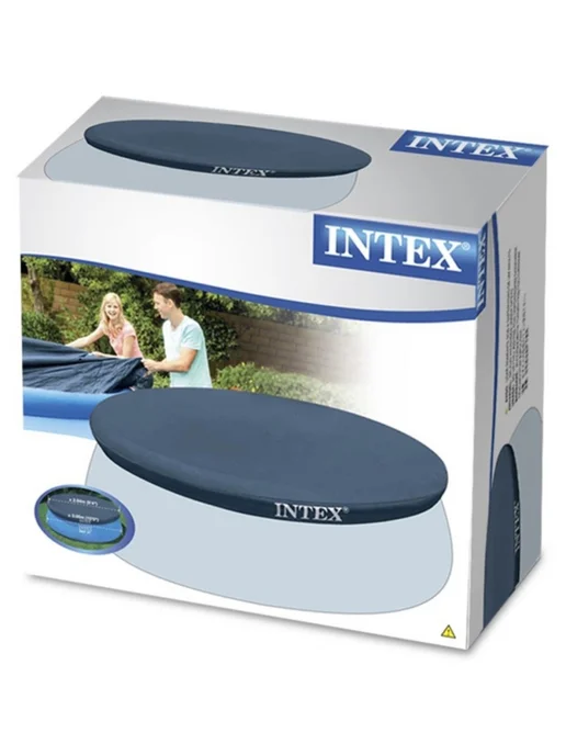 INTEX официальный поставщик Тент для надувного бассейна 58920 28023, 457см круглый, голубой, фото 3