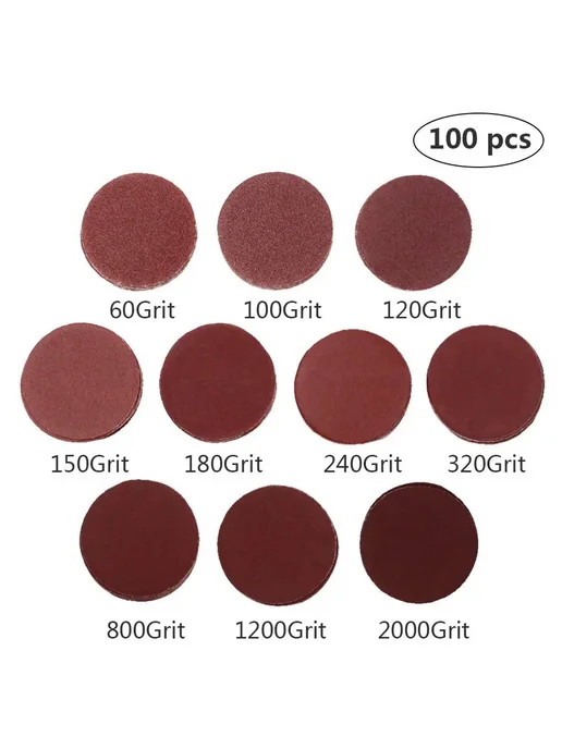 VIBRATITE Набор шлифовальных дисков 101 шт, 2 дюйма, 101 шт, фото 2