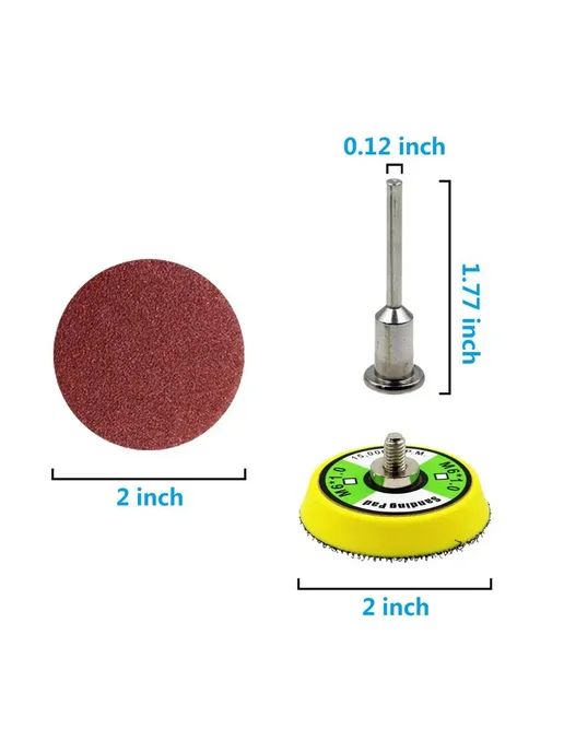 VIBRATITE Набор шлифовальных дисков 101 шт, 2 дюйма, 101 шт, фото 3