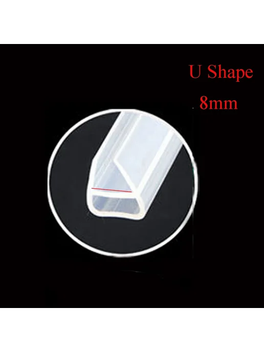 Нет бренда Уплотнительная лента ПВХ 1M F Shape 10mm, U 8mm