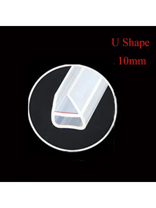 Нет бренда Уплотнительная лента ПВХ 1M F Shape 10mm, U 10mm