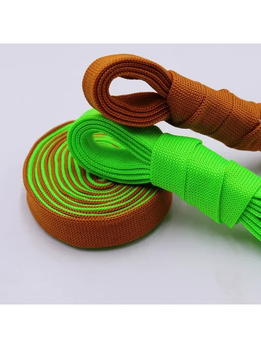 Coolstring Шнурки эластичные 140 см, светло-желтые (Neon Yellow), желтый, фото 4