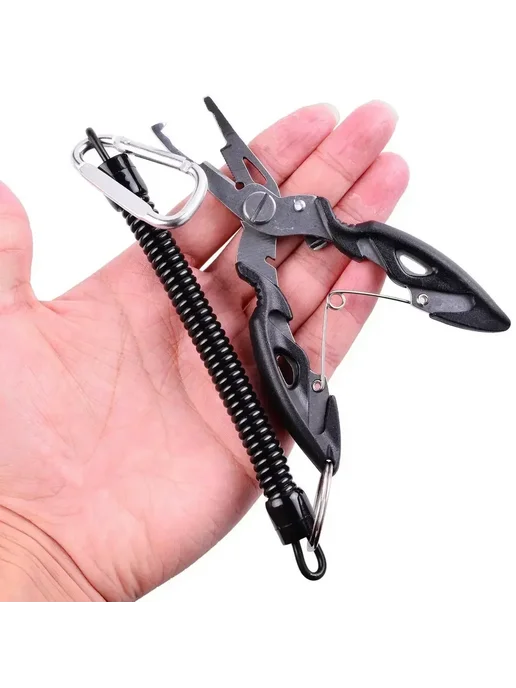 Нет бренда Рыболовные плоскогубцы Stainless steel & ABS Blue Pliers, черный, фото 3