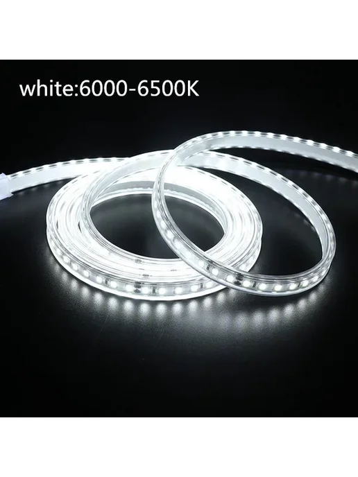 Светодиодная лента белая 6000-6500K, 3м, 24V, 5 м