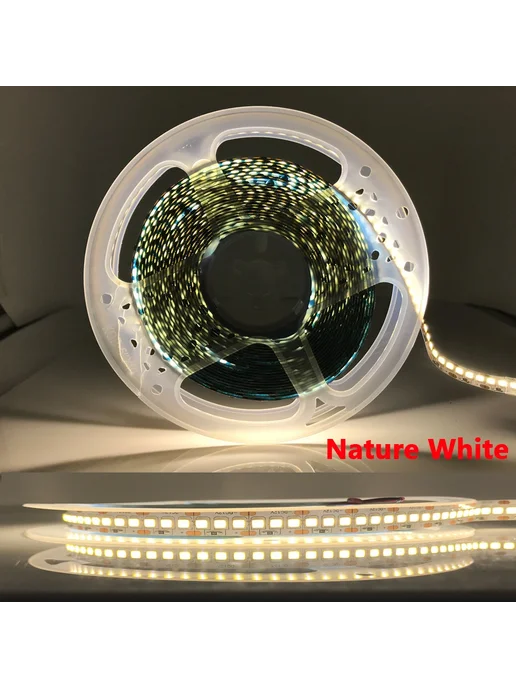 HICCIN Светодиодная лента SMD 2835 1-5 м Nature White, 24V, 15 м