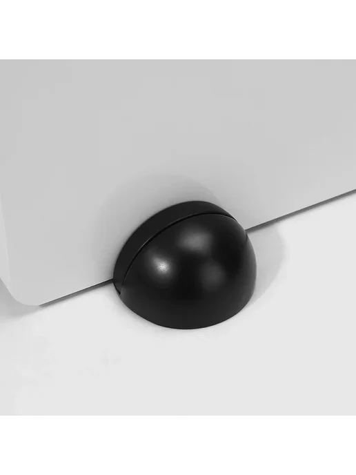 NAIERDI Дверной стопор Black, цинковый сплав, черный