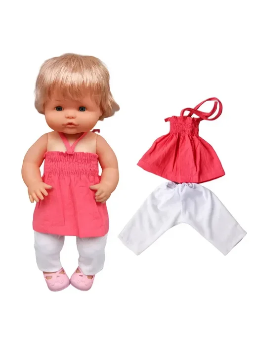 Miao Mama ai wawa Костюм для куклы Nenuco 38 см, розовый, A16, розовый