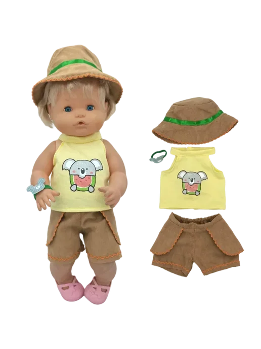 Miao Mama ai wawa Костюм для куклы Nenuco 38 см, розовый, A16, розовый, фото 4