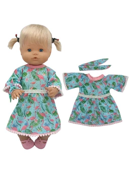 Miao Mama ai wawa Костюм для куклы Nenuco 38 см, розовый, A16, розовый, фото 6
