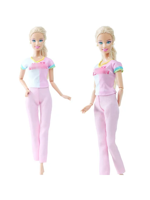 YAMIOW Комплект одежды для куклы Barbie, розовый, NO.BD, розовый