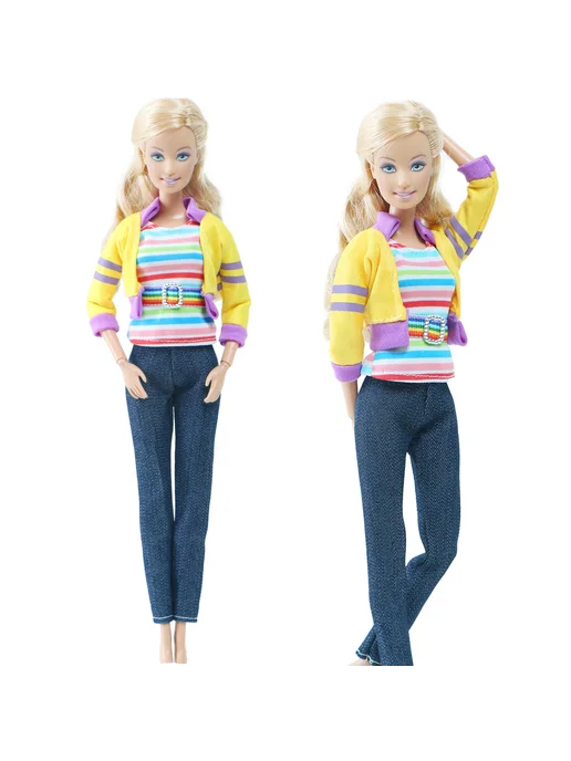 YAMIOW Комплект одежды для куклы Barbie, розовый, NO.BH, розовый
